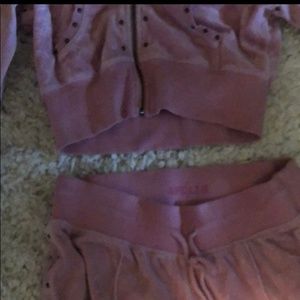 Velour Lounge suit pink, Medium